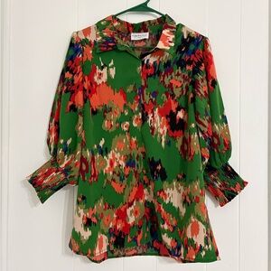 First Love Multicolor Abstract Blouse